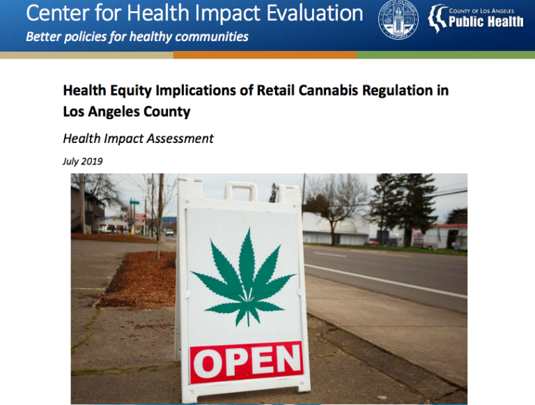 Health Impact Assessment: Health Equity Implications Of Retail Cannabis ...